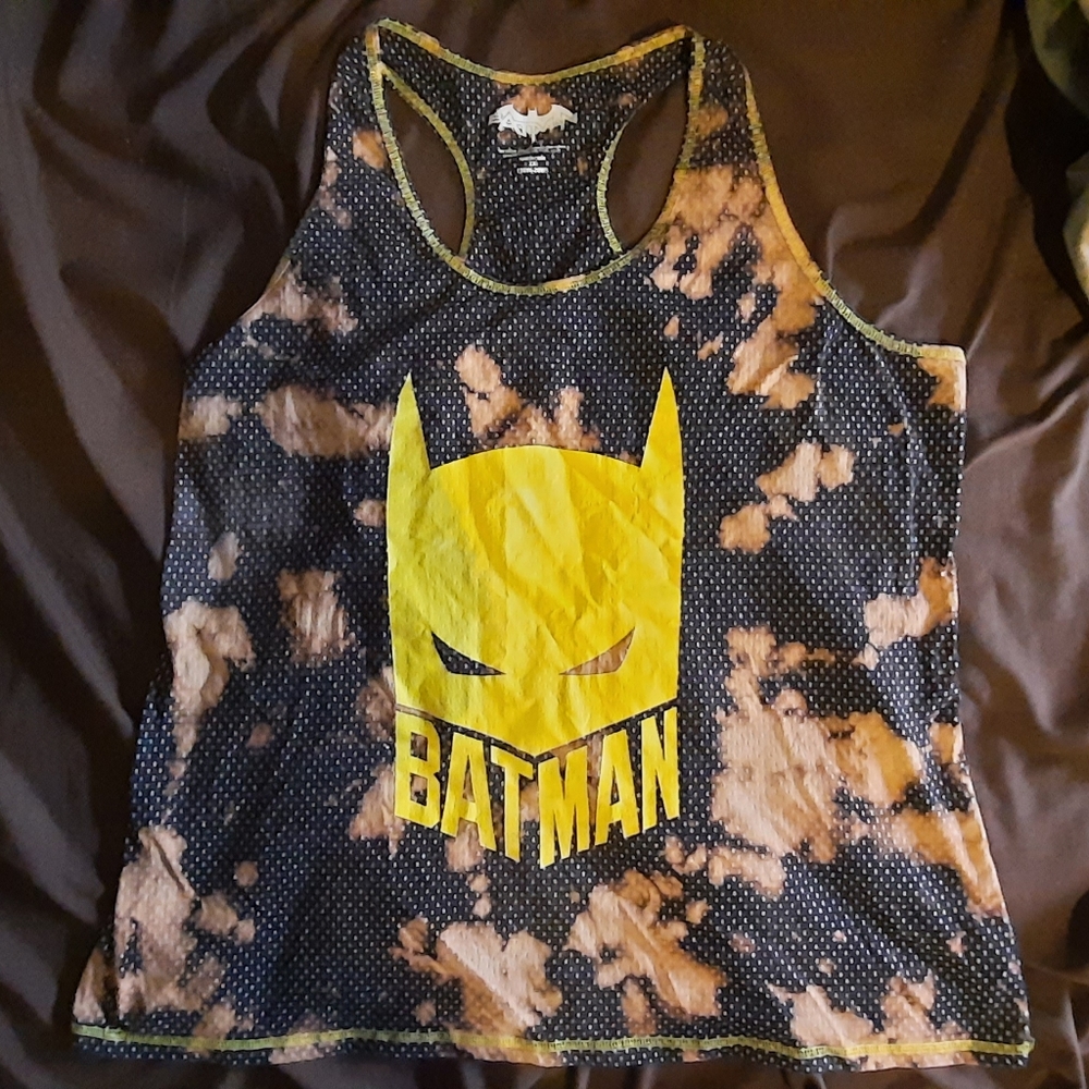 Acid Washed batman tanktop
